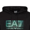 Emporio Armani Ss22 Ea7 Series Letter Logo Printed Hooded Long Sleeve Sweatshirt Men Sweatshirt Black 6LPM62-PJ05Z-1200