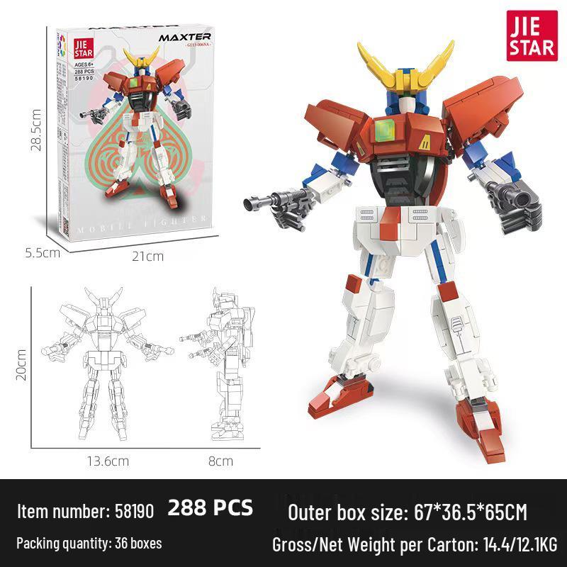 

Jay Star Genesis Series 59190 Transforming Mecha Anime Action Figure DIY Kit
