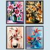 5D DIY Full Round Drill Diamond Painting Geometric Flower Home Decor Art Craft