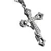 Korean Style Men's Three-Layer Cross Titanium Steel Necklace - Trendy, Non-Fading, Hip-Hop Pendant