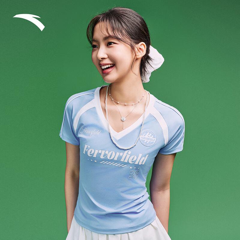 Anta Women s Quick-Dry V-Neck Raglan T-Shirt L