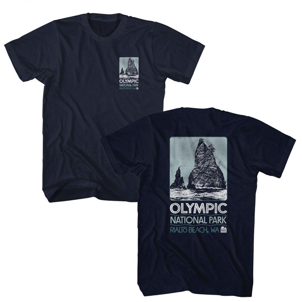 United States Rialto Beach Washington Olympic National Parks Men T Shirt XXXL