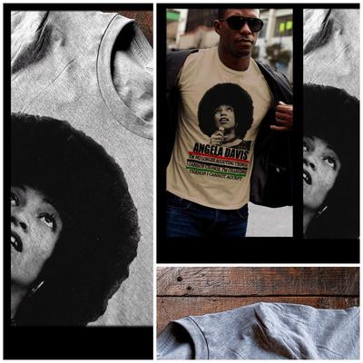 Angela Davis mois de l'histoire des Noirs Africain RBG Fierté Panafricaine T-shirt Unisexe