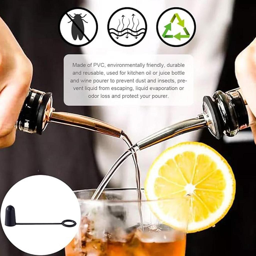 Silicone Olive Oil Pourer Caps 48PCS Anti-Drip Leak-Proof Bottle Toppers Nozzle Covers for Seasoning Bottles, Oil Dispenser