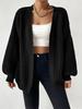 2026 Women's Solid Color Knit Loose Cardigan Sweater - Versatile, Simple, and Cozy