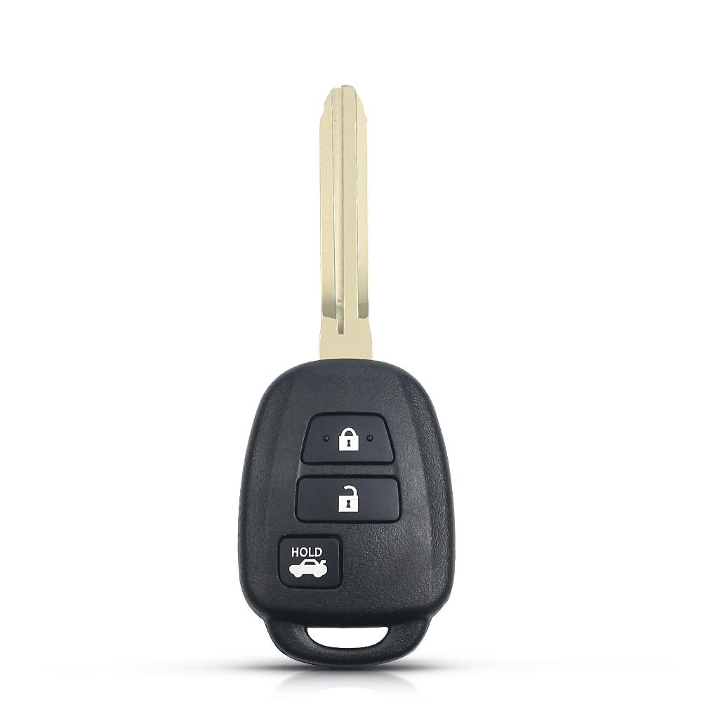 KEYYOU 4 Buttons For Toyota Prius RAV4 Camry Corolla Car Remote Control Modified Folding Key Shell Cover Fob Flip Key Case