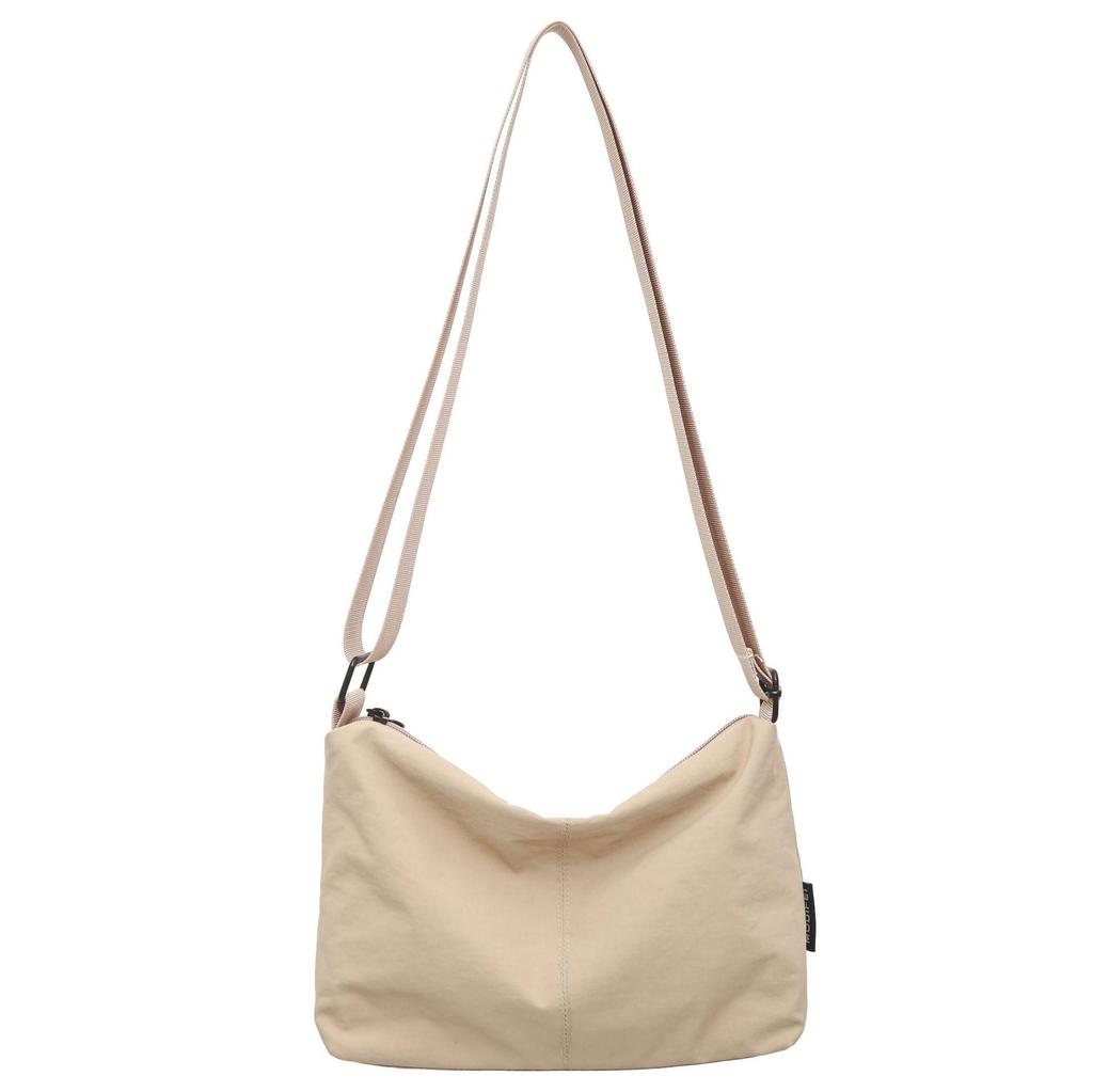 Women's Large Capacity Nylon Crossbody Bag with Wide Strap