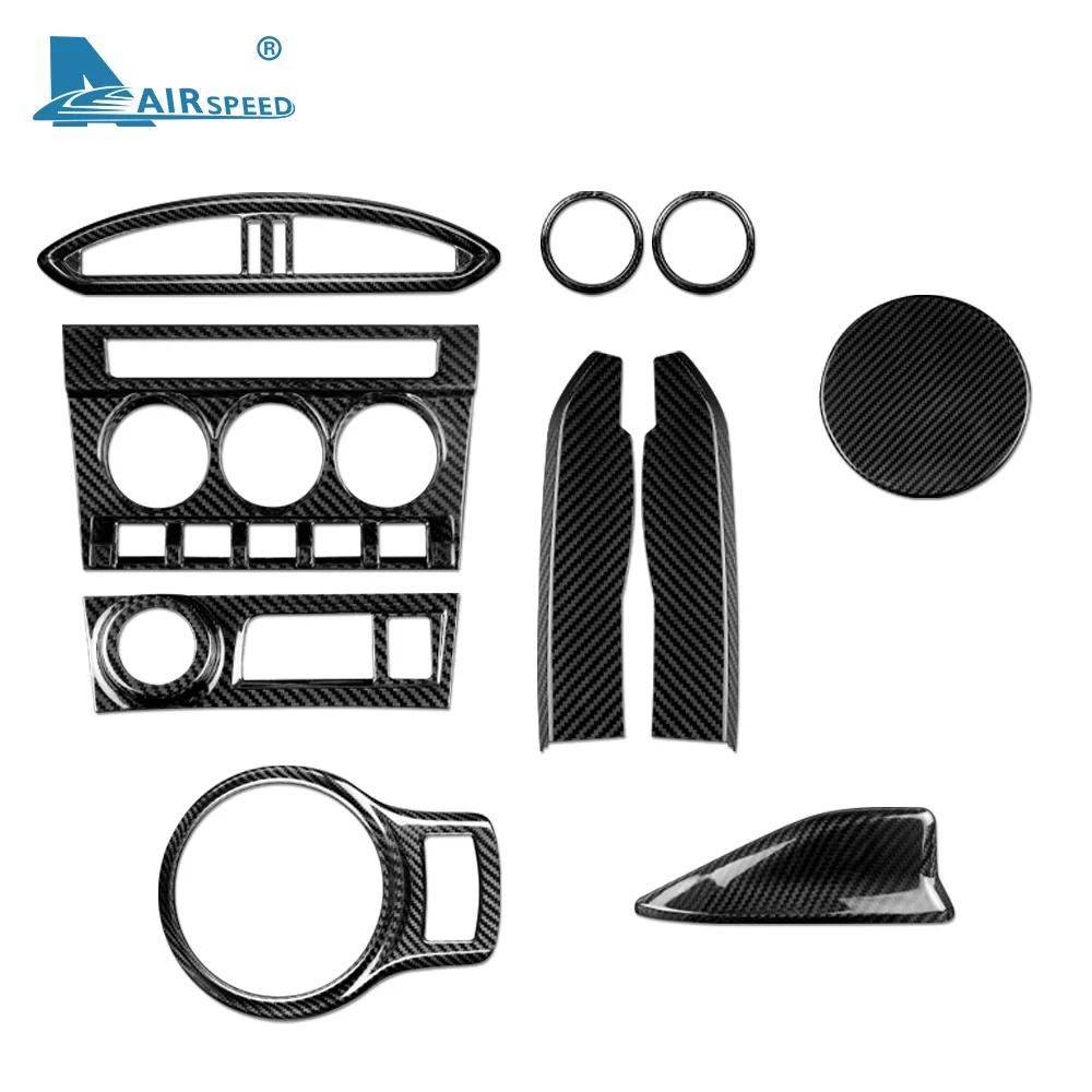 For Subaru BRZ & Toyota 86 2013-2020 Real Hard Carbon Fiber Interior Trim Car Center Console Switch Button Cover Sticker