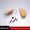 Stainless Steel Semi-Circular Oil Draining and Cooling Rack with Feet for Baking and Barbecue