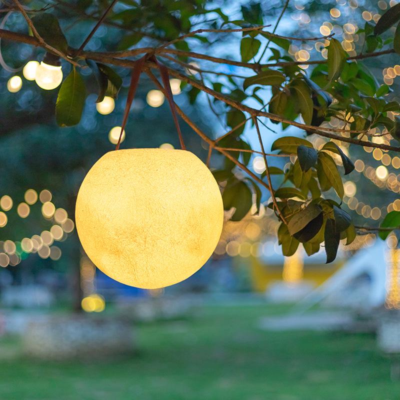 Portable Moon, Durian, Pumpkin, Goose, and Owl Animal Lamps - Solar-Powered Outdoor Decor