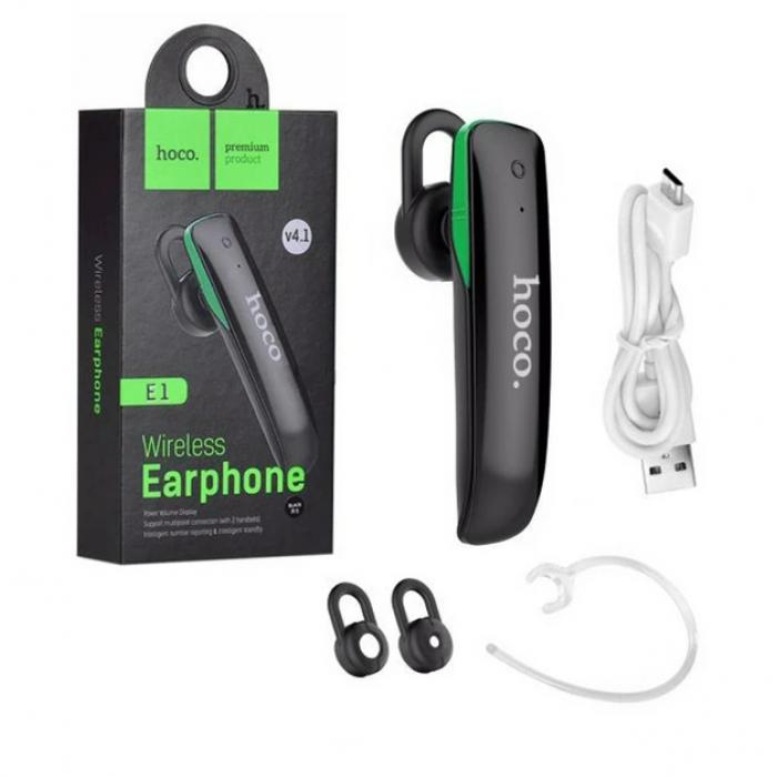 

Бездротова гарнітура Hoco E1 Wireless Bluetooth Earphone Чорна
