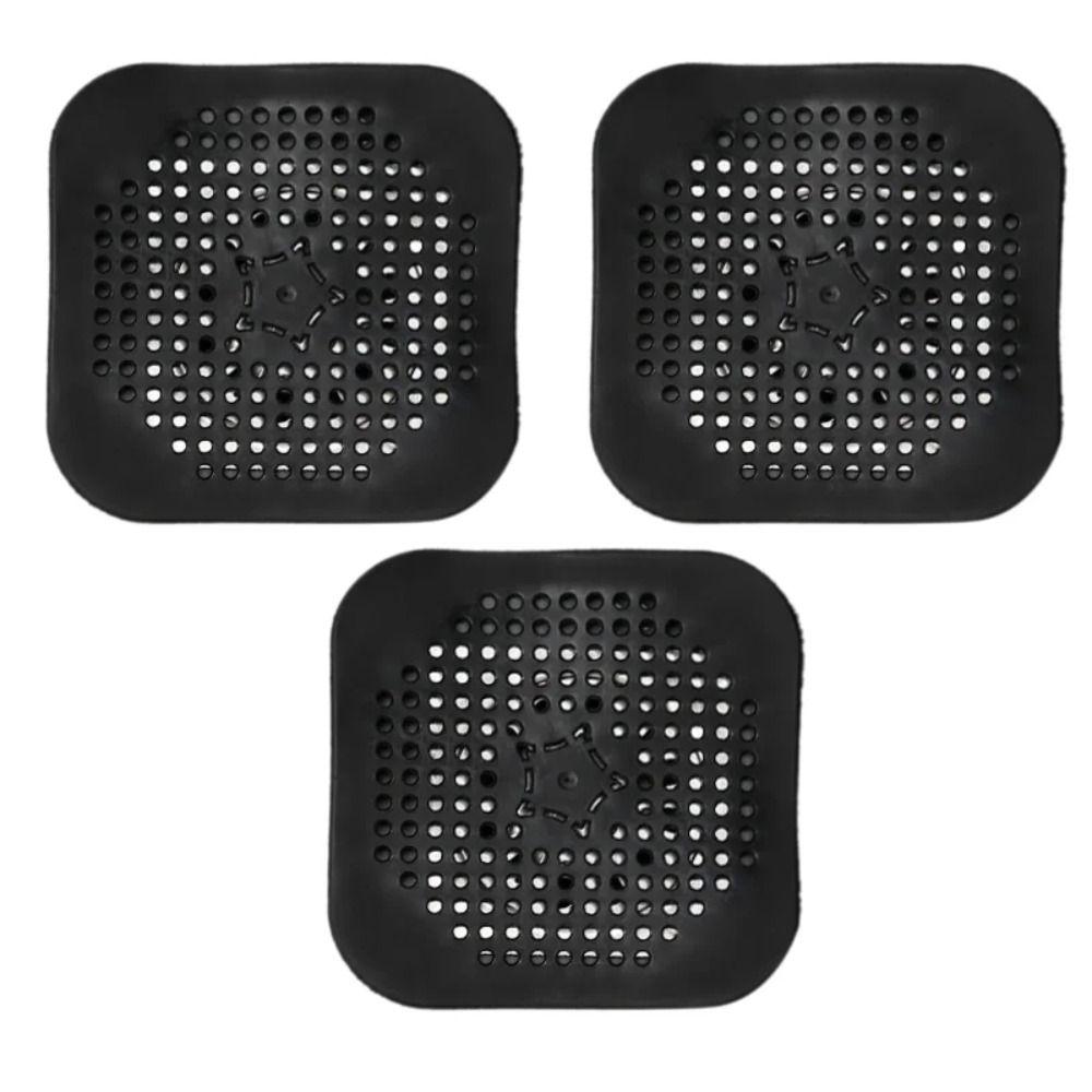 Portable Drain Hair Catcher Filter Sink Durable Silicone Mat Floor Drain  Household
