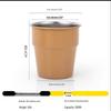 Miss Yizi Stainless Steel Portable Camping Cup (Set of 2)