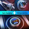 Dual USB Fast Charging Car Charger with PD Digital Display