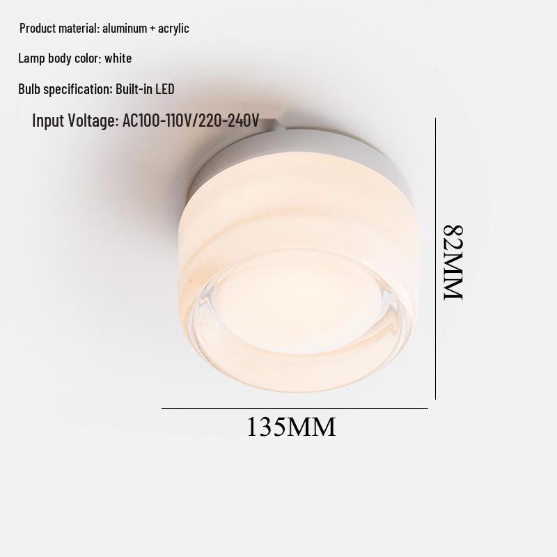 Modern Minimalist LED Crystal Wall Light for Bedroom & Hallway
