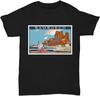 British Travel Poster Bamburgh Men T Shirt Black Graphic Unisex Tee Shirt