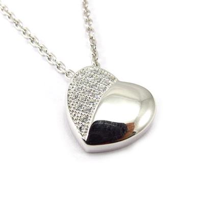 [K4780] - Silver Necklace 'Love Divine'