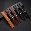 Crocodile Pattern Design Leather Watchband 12/14/16/17/18/19/20/21/22/24mm Soft Watch Straps Men Women Casual Business Wristband