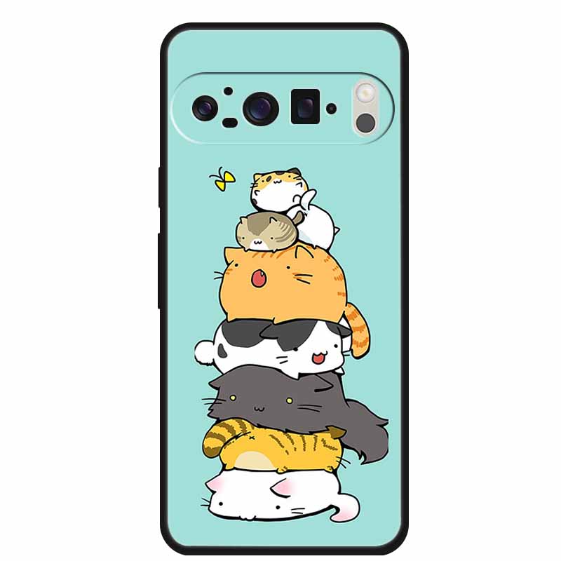 For Google Pixel 10 Pro XL 5G Case 10Pro XL 6.8" Coque Black Silicone Soft TPU Phone Case For Google Pixel 10 Pro Case Shell Bag