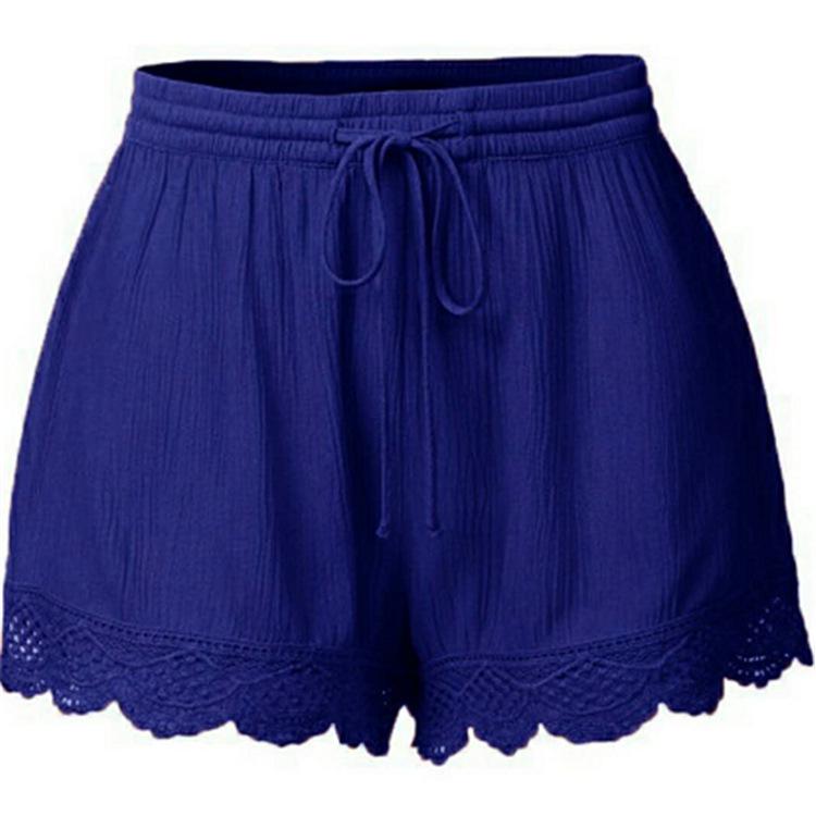 2025 Women's Summer Lace Solid Color Shorts