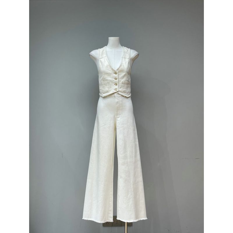 

Foreign Trade European and American Single Misslove High Waist High Elastic High Q Four-Sided Elastic Comfortable Washed Slightly Rough Edge Jeans White M