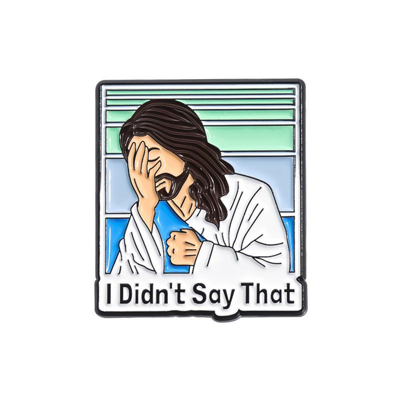 

Whimsical Face Cartoon Pin With Artistic Enamel Coating And Fun Phrase For Personal Style Enhancement