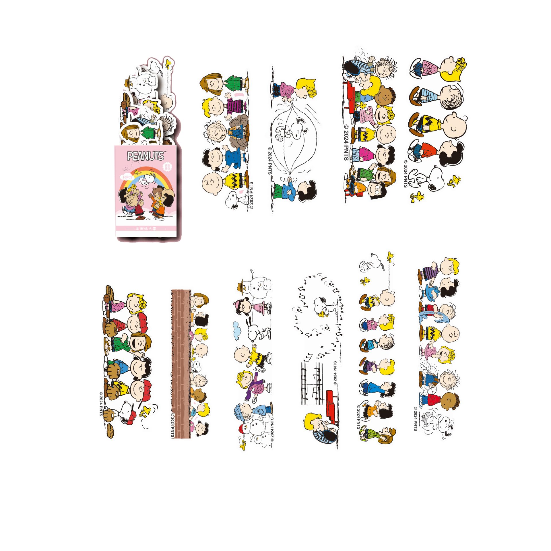 

Стильный и милый набор неофициальных закладок Snoopy, закладки, бумага, унисекс, 10, (В)