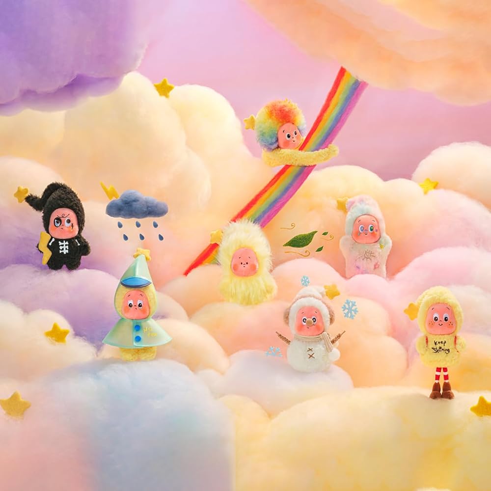 Pop Mart Twinkle Twinkle Sweet Dreams Plush Pendant Assorted Box 6 Pieces Blind Box Figures Original Characters