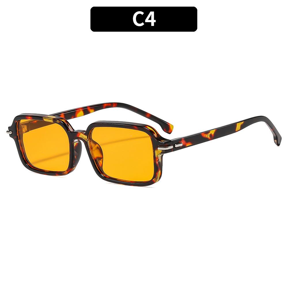 2025 Fashion Vintage Square Sunglasses Women Men Popular Design Sun Glasses Black Narrow Frame UV400 Shades Multi Color Beach