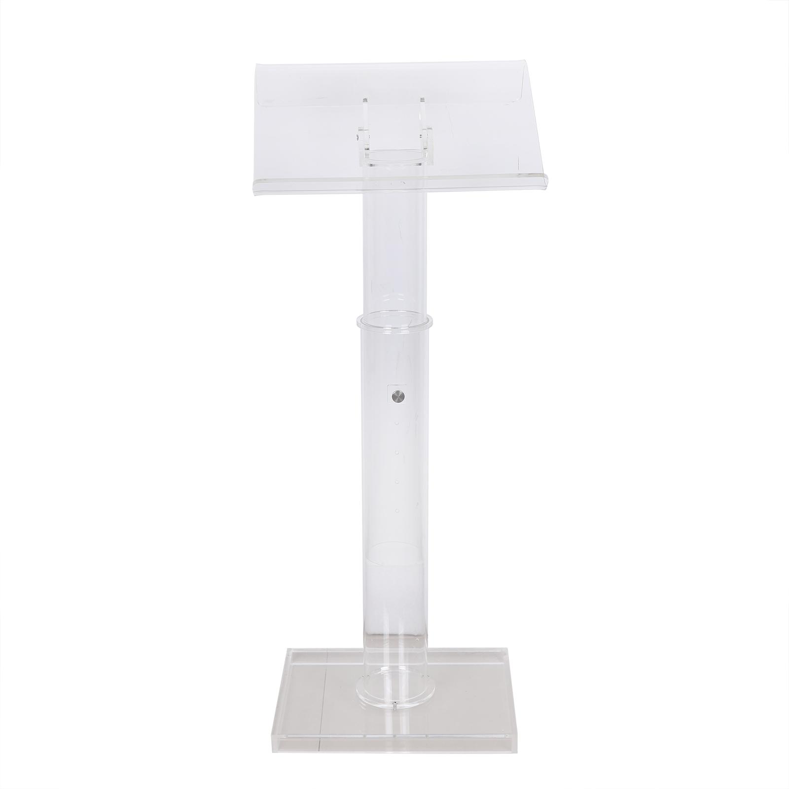 

31.50-51.18 дюймов Акриловая Прозрачная Приветственная Подъемная Платформа Регулируемая по Высоте Износостойкая для Выставки, Речи, Школы прозрачный