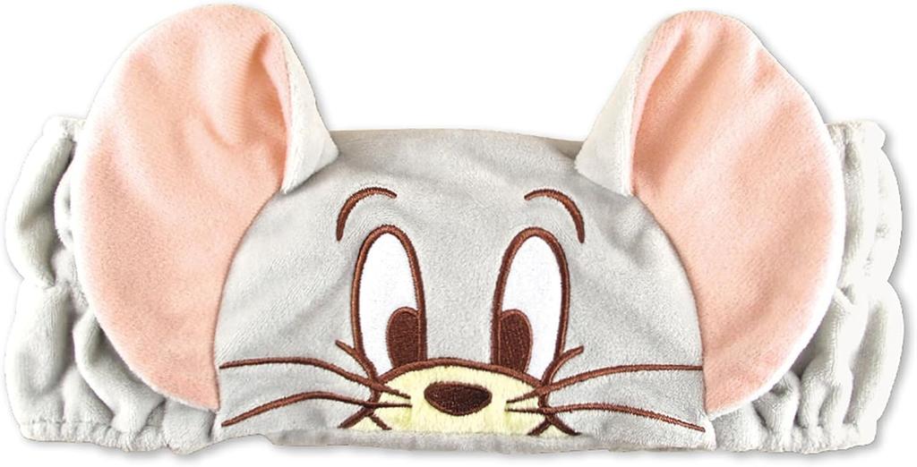 Tom and Jerry Headband, Face Wash, Sports Headband, Tom & Jerry Tuffy Set (Hairband, Slider Bag)