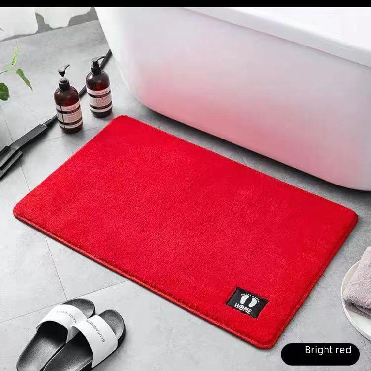 Thickened Non-Slip Absorbent Bathroom Floor Mats - Waterproof & Dirt-Resistant Door Mats and Toilet Foot Mats.