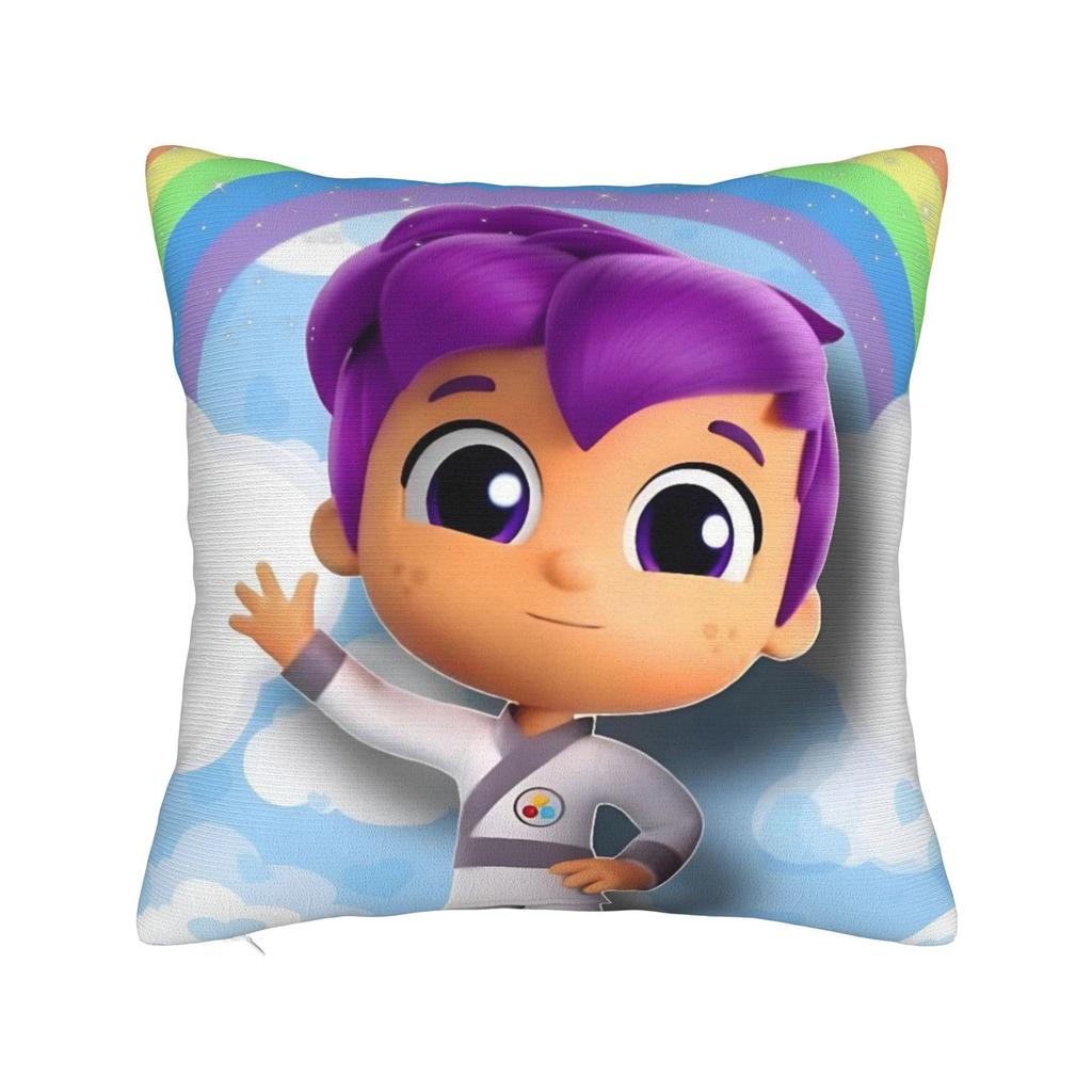 True Rainbows Kingdoms Cartoon Pillowcase Polyester Cushion Cover Decorations Throw Pillow Case Cover Home Zippered 45X45cm