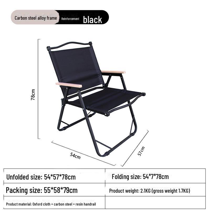 Kermit Outdoor Folding Table and Chair Set - Portable Camping and Beach Chair