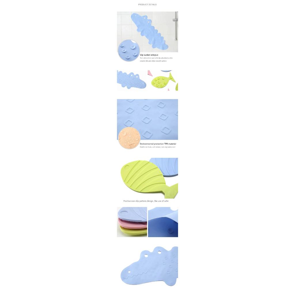 Home Hotel Safety TPR Shower Bathroom Floor Mat Bath Tub Treads Non Slip Applique Sticker Bathroom Toilet Kitchen Sucker Type