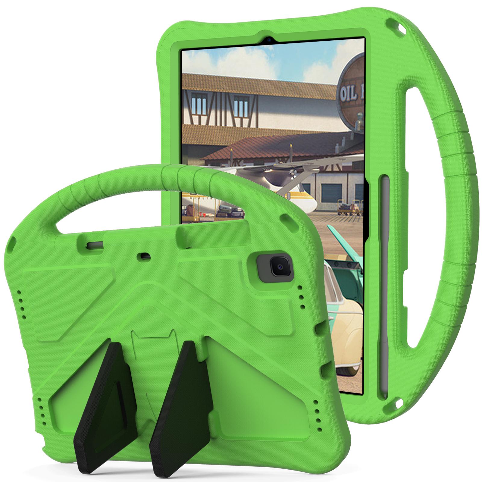 Schokbestendige Veilige Kinderhoes voor Samsung Galaxy Tab A 10.1 SM-T510 SM-T515 A 8.4 T307 A9 Plus 11 inch Cartoon EVA Tablet Cover TAB A 8.4 inch T307 groen