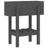 VidaXL Jardinière gris 62x30x69 cm bois massif de pin 825235