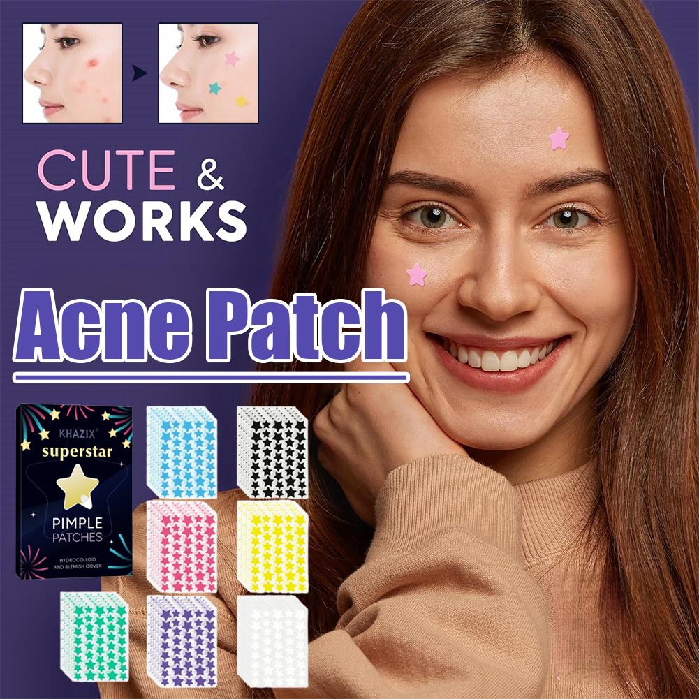 240/280PCS Colourful Star Acne Patches Facial Concealer Facial Acne Patches Concealer Acne Patches Ultra-thin
