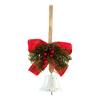 Christmas Tree Ornament Bow Pine Branches Decorative Bells Home Ambiance Doorway Wind Chime Decoration Christmas Theme Party Decor Gift
