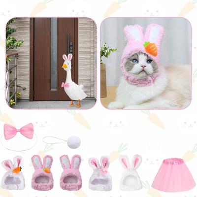 Easter Bunny Costume 22 Inch Spring Porch Clothes Bunny Costume For Spring Easter Outdoor Patio Yard Art Decoration