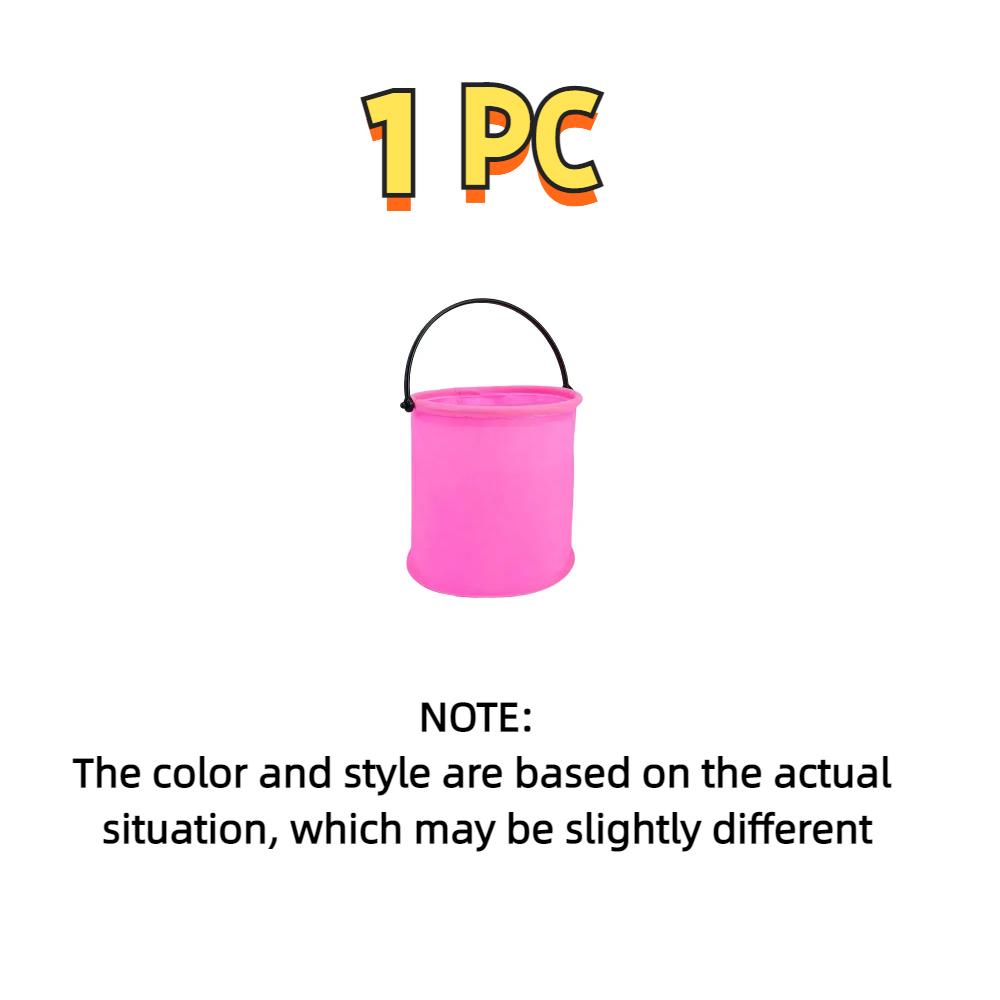 Folding Bucket, Art Pen Washing Bucket, Compartment, Pen Inserting Plastic Pen Washing Bucket, Outdoor Sketching Bucket