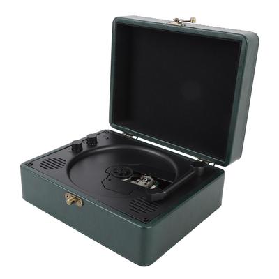 Portable CD Player with Speakers Retro Home Suitcase CD Music Player with Remote Control Supports USB Memory Card