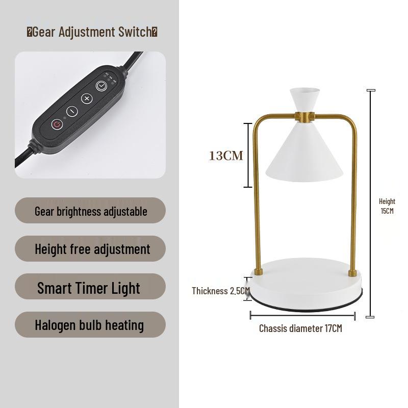 Vintage Style Retro Wax Melt Lamp - Luxury Bedside & Desk Decor, High-End Aromatherapy Light