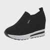 Women's Platform Loafers: New Style with Thick Soles and Raised Heels, Mid-Heeled Casual Shoes