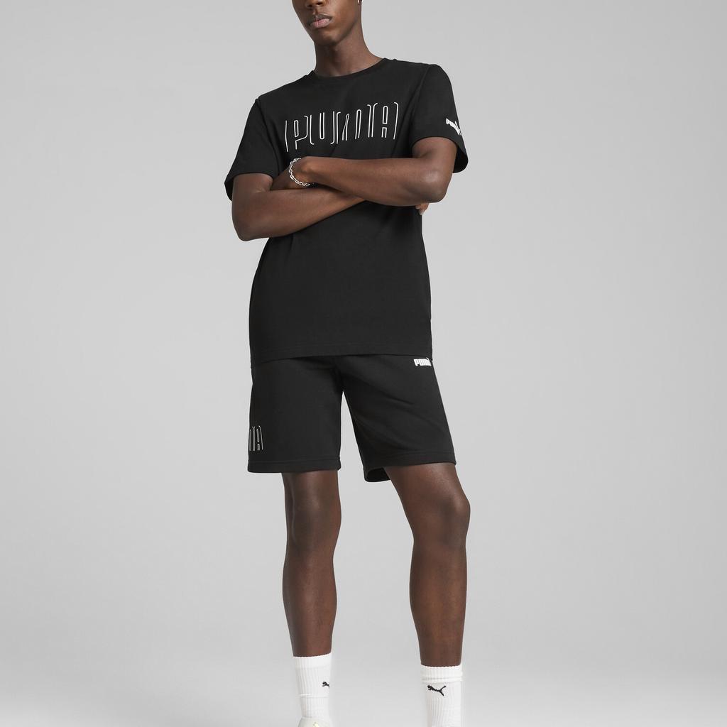 Puma Bequemes Atmungsaktives Leichtes Weiches Rundhals Kurzarm T-Shirt Herren Oberteile Schwarz 688934-01