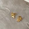 Cool Photosensitive Surface Double Butterfly Metal Ear Buckle Women'S Small And Exquisite Personality Fashion Elegant Versatile Earrings