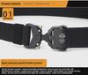 Men's Tactical Quick Release Aluminum Alloy Belt for Outdoor Sports & Military Enthusiasts