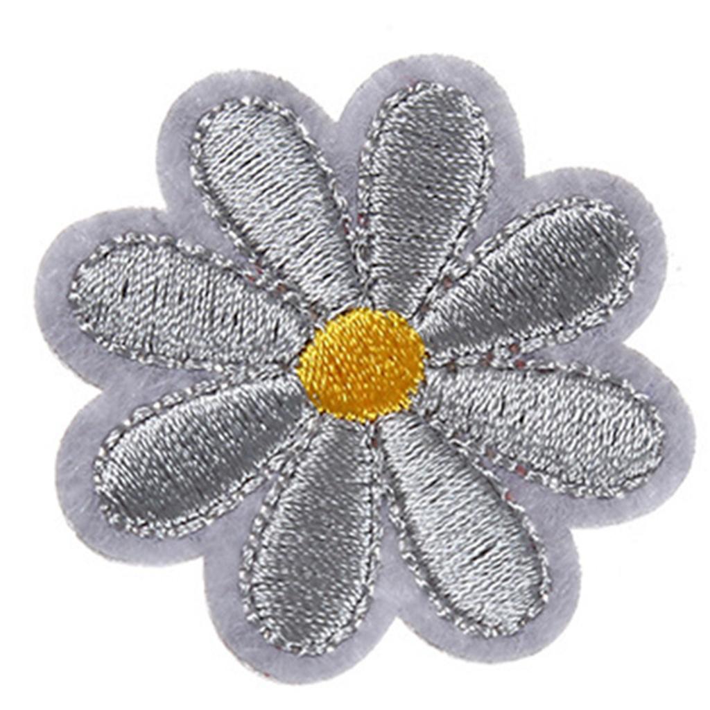 28Pieces Embroidered Flower Applique Patches Iron On Flower Patches for Kid Clothing Jeans Jackets Hat Embellishment