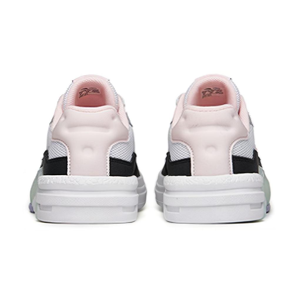 Anta Kids A-Style Thick Sole Low-Top Kids Skate Shoes Men sneaker White Pink 322228008-3