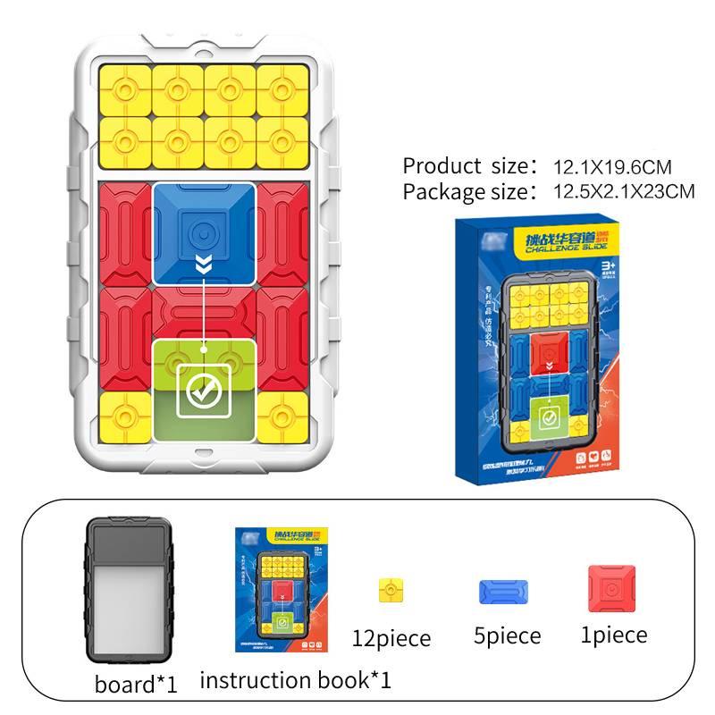 Huarong Road Sliding Puzzle Brain Teaser Toy For Kids